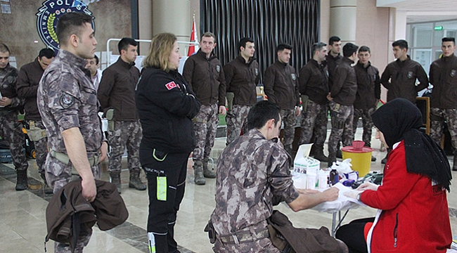 Emniyetten kan bağışına destek