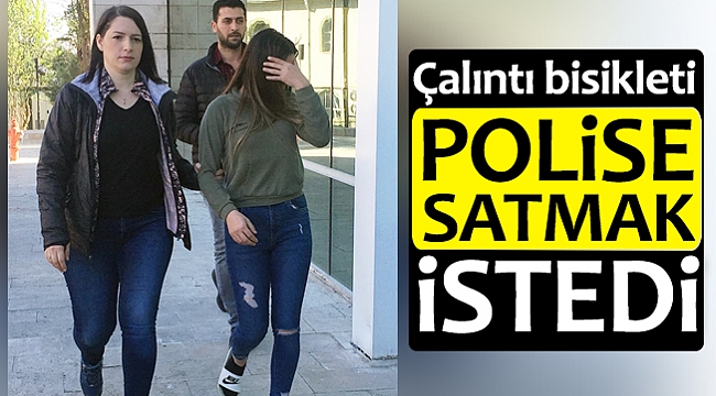 Çalıntı bisikleti polise satmak istedi