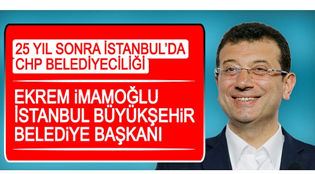 Ekrem İmamoğlu mazbatasını aldı