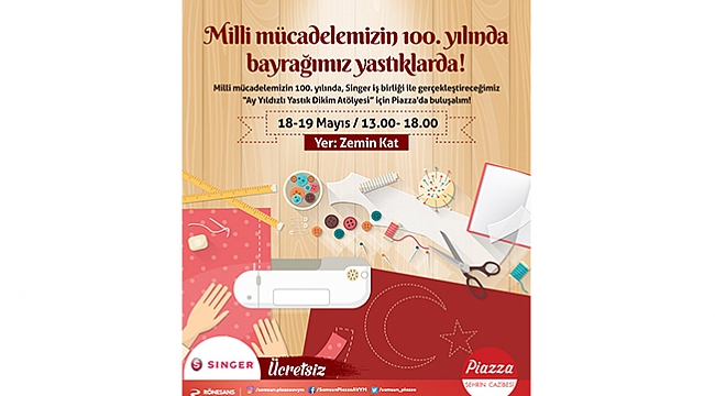 Bayrak sevgisi yastıklara işlenecek