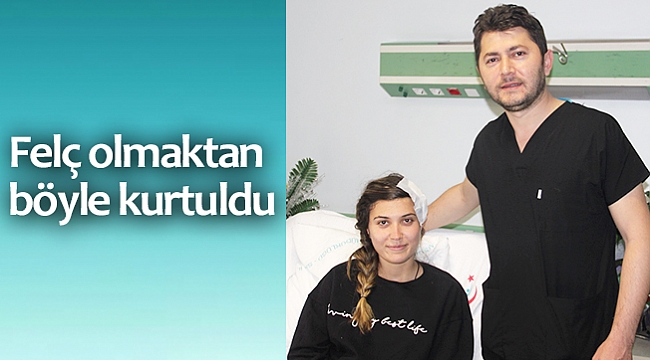 Felç olmaktan  böyle kurtuldu