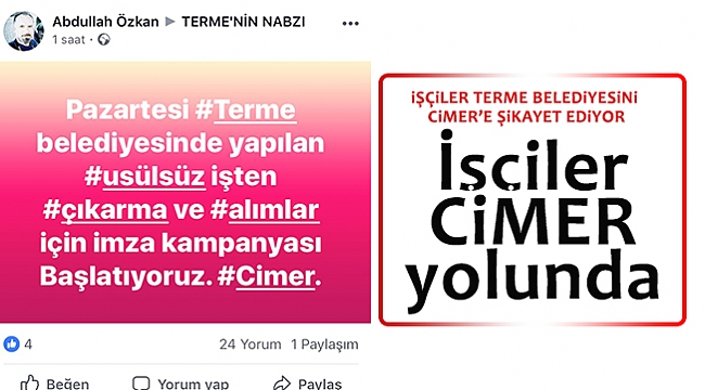 İşçiler CİMER yolunda