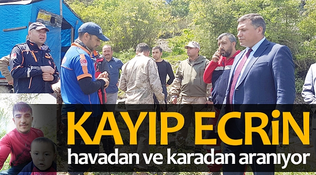 Kayıp Ecrin havadan ve karadan aranıyor