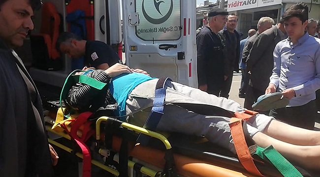 Otomobil ile motosiklet çarpıştı: 1 yaralı