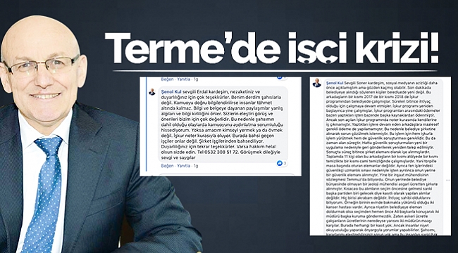 Terme'de işçi krizi!