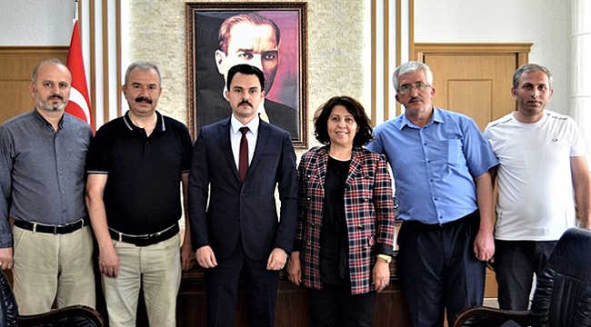 Başkandan Kaymakam vekiline ziyaret