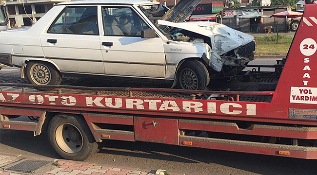 Direğe çarptı: 1 yaralı