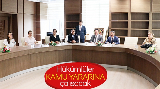 Hükümlüler kamu  yararına çalışacak