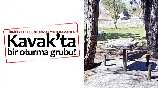 Kavak’ta bir oturma grubu!