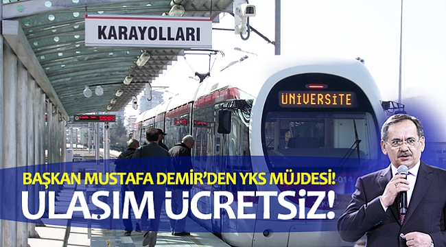 ULAŞIM ÜCRETSİZ!