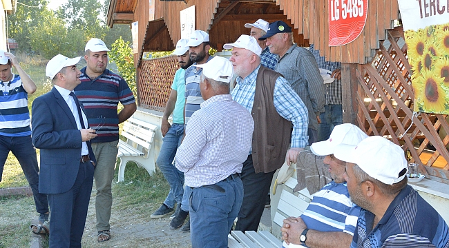 Ayçiçeği üreticileri  bilgilendirildi