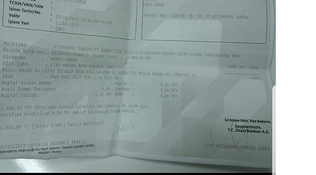 Kazandığı tazminatı bağışladı