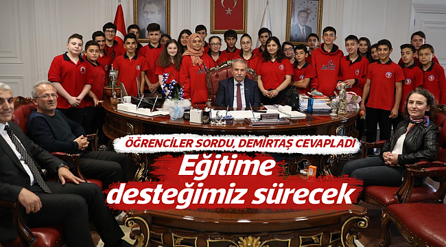 Eğitime desteğimiz sürecek