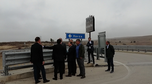 Havza'da kaza riski olan yollar incelendi