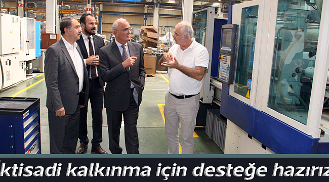 İktisadi kalkınma için desteğe hazırız