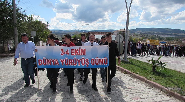 Kavak'ta sağlıklı yaşam yürüyüşü