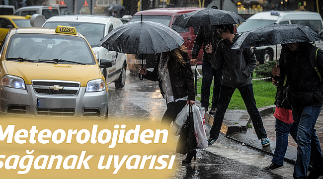 Meteorolojiden  sağanak uyarısı