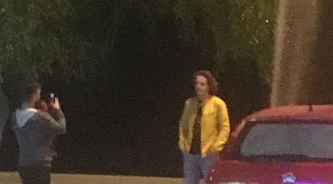 Patlayan fıskiyeyle selfie yaptılar