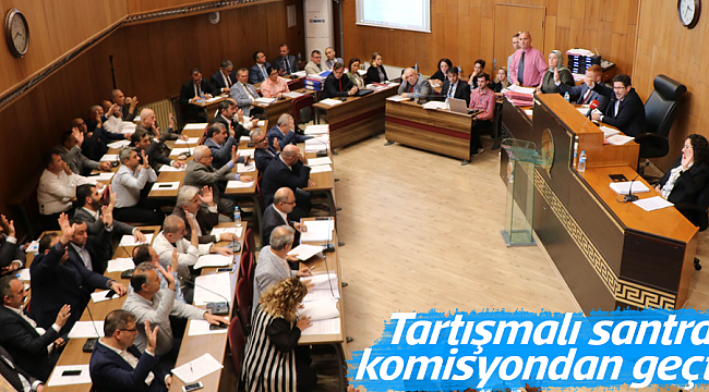 Tartışmalı santral  komisyondan geçti