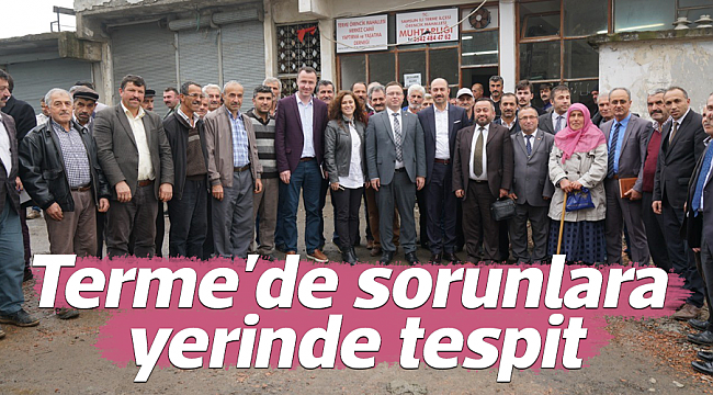 Terme'de sorunlara yerinde tespit