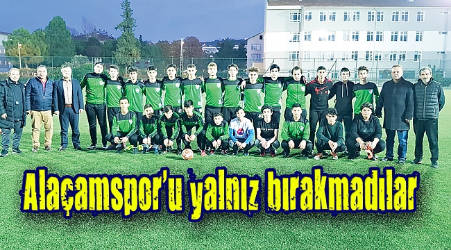 Alaçamspor'u yalnız bırakmadılar