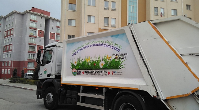 İlkadım'da temizlik   araçları çiçek açtı 