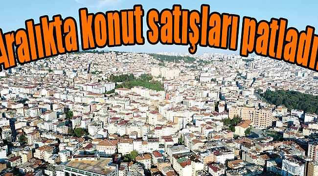 Aralıkta konut satışları patladı!