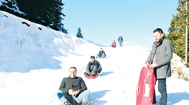 Kızak parkuru için kar bekleniyor