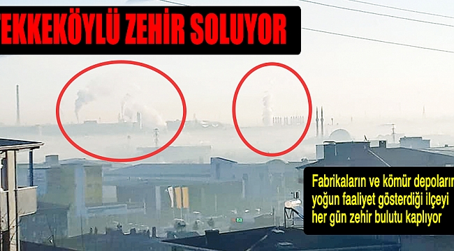 TEKKEKÖYLÜ ZEHİR SOLUYOR