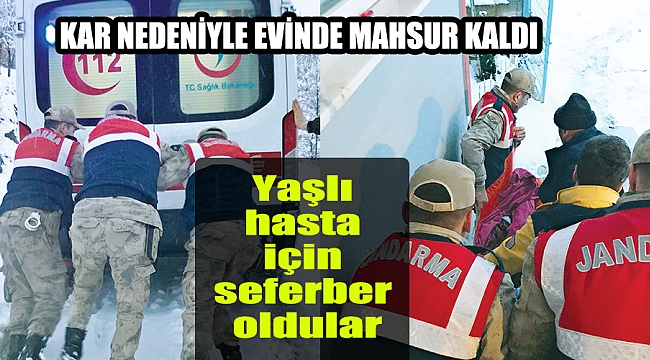 Yaşlı hasta için seferber oldular