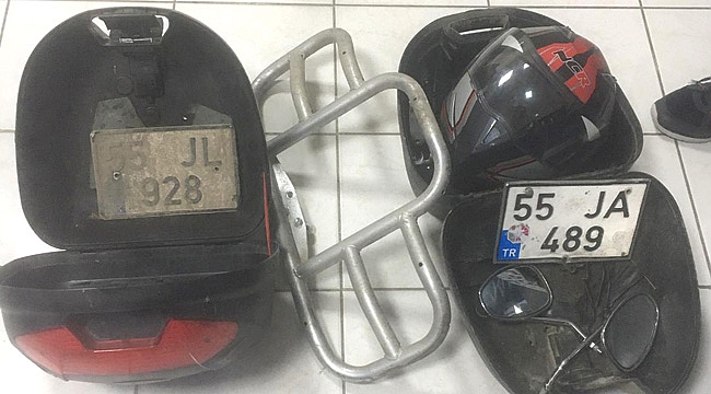 Bafra'da motosiklet hırsızlığı