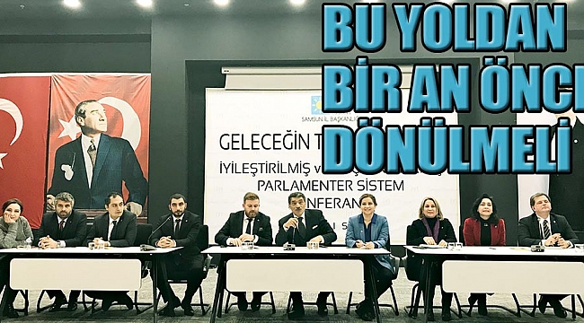 Bu yoldan bir an önce dönülmeli