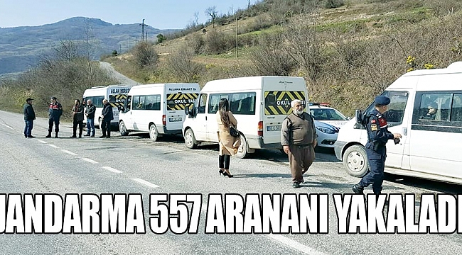 Jandarma 557 arananı yakaladı