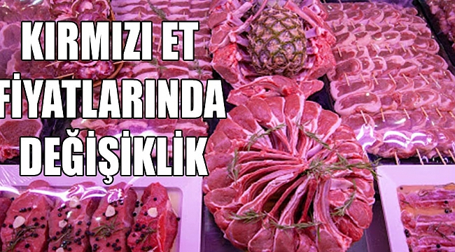 Kırmızı et fiyatlarında değişiklik!