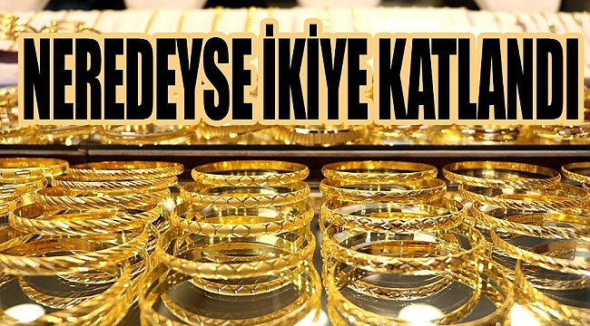 Neredeyse ikiye katlandı