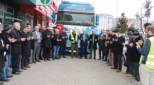 Of'tan İdlib'e bir tır insani yardım