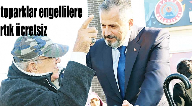 Otoparklar engellilere artık ücretsiz