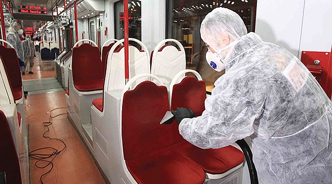 TRAMVAYDA KORONA VİRÜS ÖNLEMİ