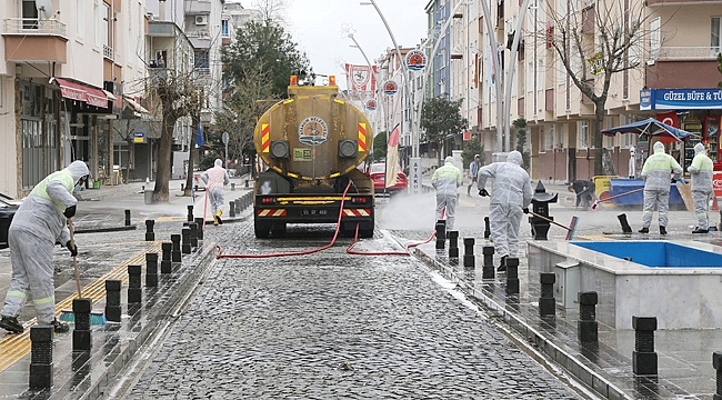Atakum’un hijyen timi iş başında