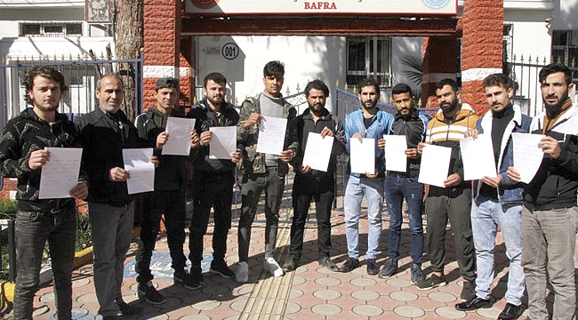 Bafra’da Suriyelilerden askerlik başvurusu