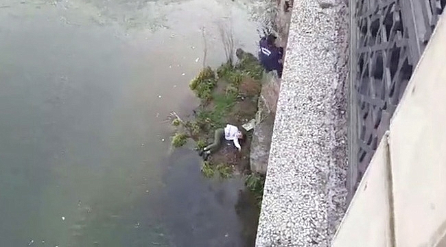 Çarşamba'da genç kız köprüden atlayarak intihara kalkıştı