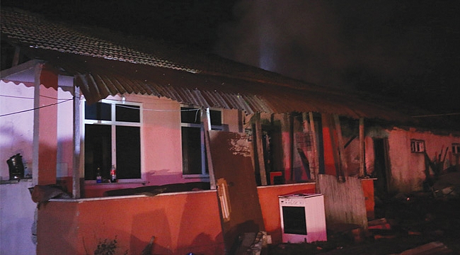 Çarşamba'da korkutan yangın