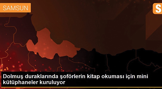 Dolmuş duraklarında şoförlerin kitap okuması için mini kütüphaneler kuruluyor