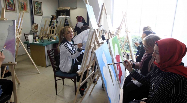 Duygularını tuvale yansıttılar