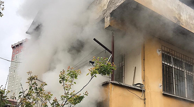 Evde çıkan yangın hasara yol açtı