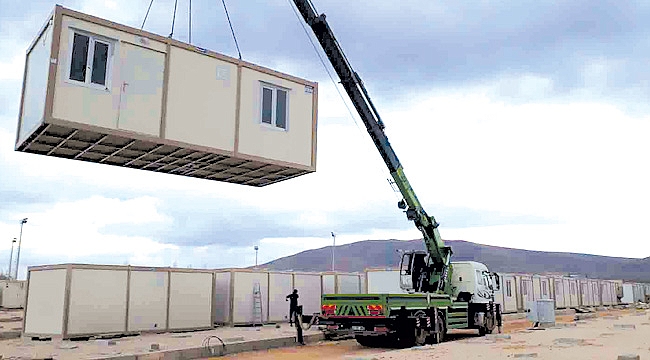 Konteynerlerin tamamı Elazığ’a ulaştı