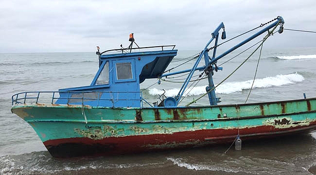 Samsun'da çalınan balıkçı teknesi Giresun'da bulundu