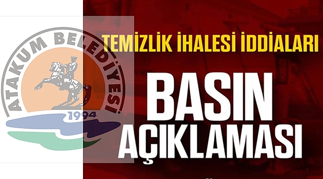 'TEMİZLİK İHALESİ' İDDİALARINA ATAKUM BELEDİYESİ'NDEN BELGELİ YANIT