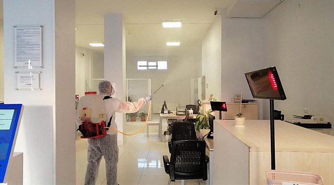 YEPAŞ'ta dezenfekte işlemleri