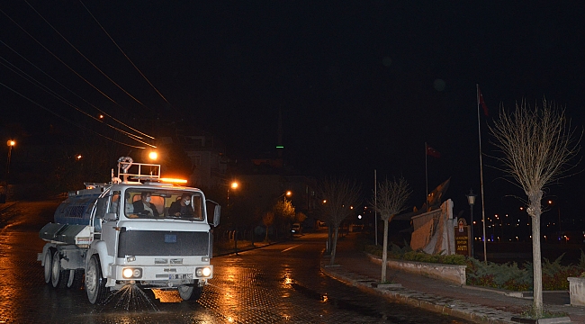 Havza'da dezenfeksiyon çalışmaları sürüyor